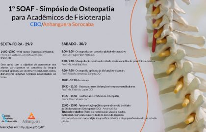 1º Simpósio- de fisioterapia-Sorocaba-a- osteopatia