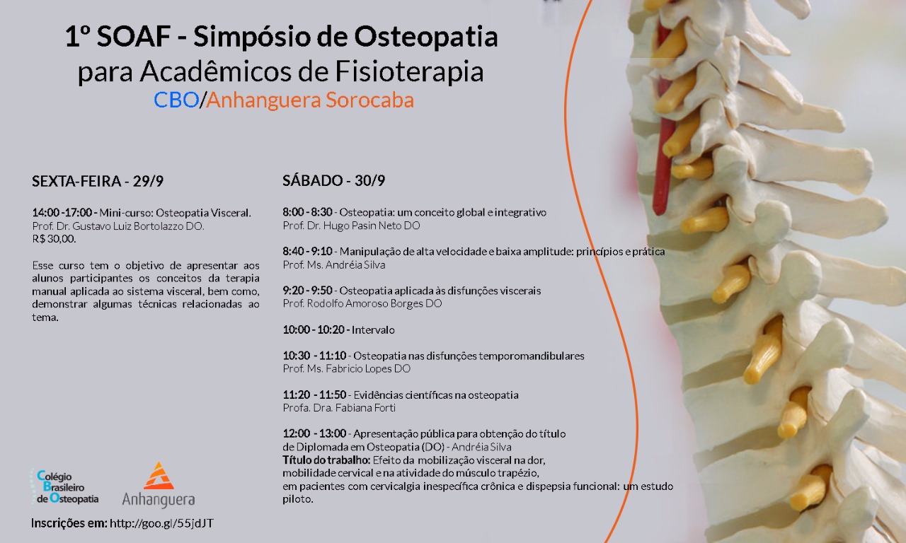 1º Simpósio- de fisioterapia-Sorocaba-a- osteopatia